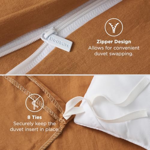 Bedsure Prewashed Duvet Cover King, Cotton-Like Soft Bedding Set - Image 6