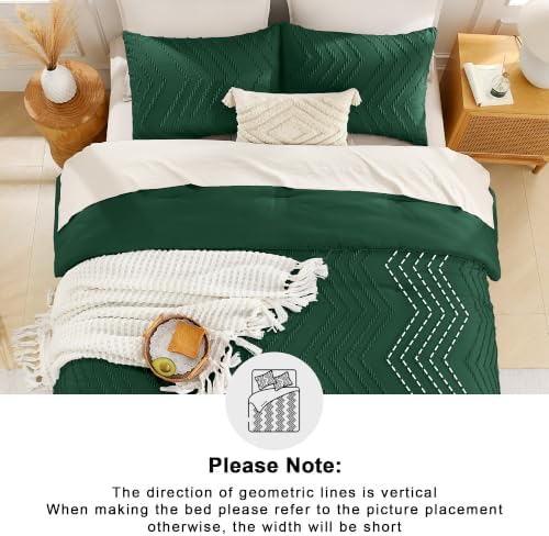 Andency Dark Emerald Green Alaskan King Comforter Set 128x120 Extra Large - Image 5