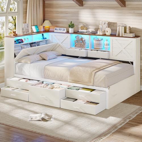 AOGLALTI Farmhouse Twin Corner Bed - Image 2