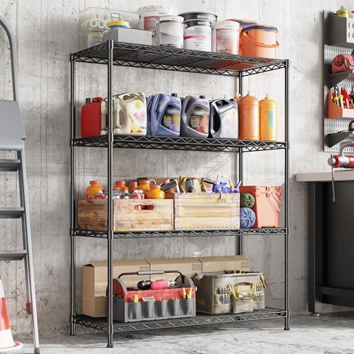 DurayLoly Heavy Duty 4-Tier 620LBS Storage Rack, Adjustable Shelves - Image 6