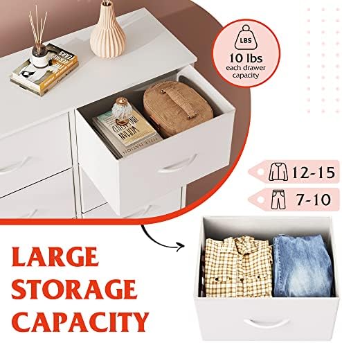 WLIVE Dresser for Bedroom with 6 Drawers - Image 5