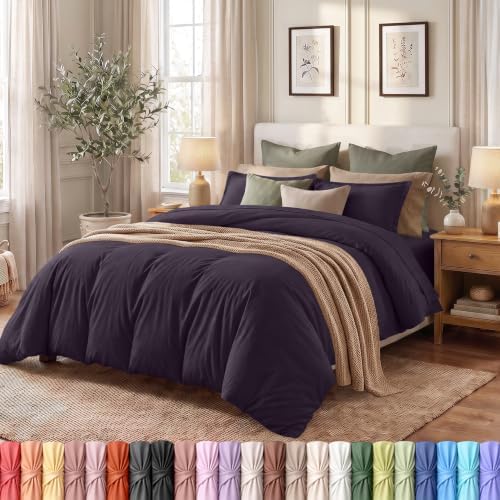 Duvet Cover Queen, 3 Piece Set, Extra Soft by UTOPIABEDDING