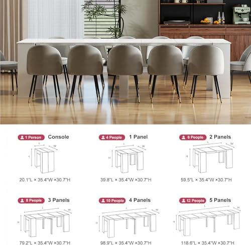Expandable Dining Table, Extendable Console to Dining Table - Image 4