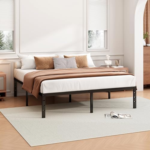 Hafenpo 14 Inch King Bed Frame, Under Bed Storage - Image 4