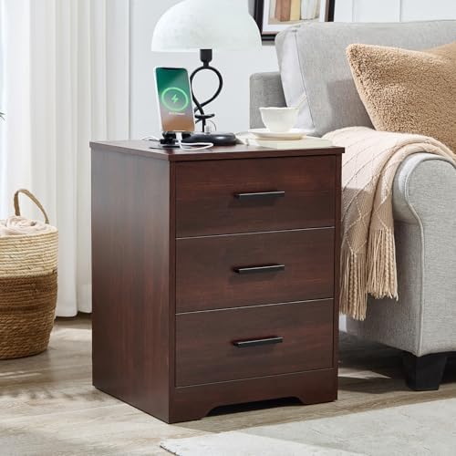 Cherry Wood Dresser for Bedroom, 3 Drawer Dresser - Image 4