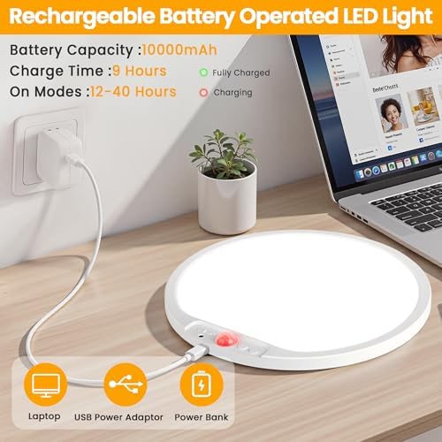 12 Inch Rechargeable Motion Sensor LED Ceiling Light - Image 5