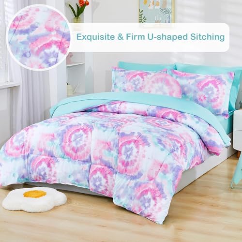 Tie Dye Kids Comforter Bed Set Full Size - Image 2