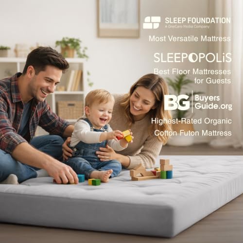 ZonLi Japanese Floor Futon Mattress 100% Cotton Washable Cover Foldable - Image 6