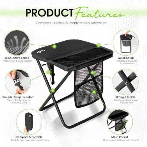 CAMDOOR Portable Folding Stool 16 Inch Collapsible Stool - Image 5