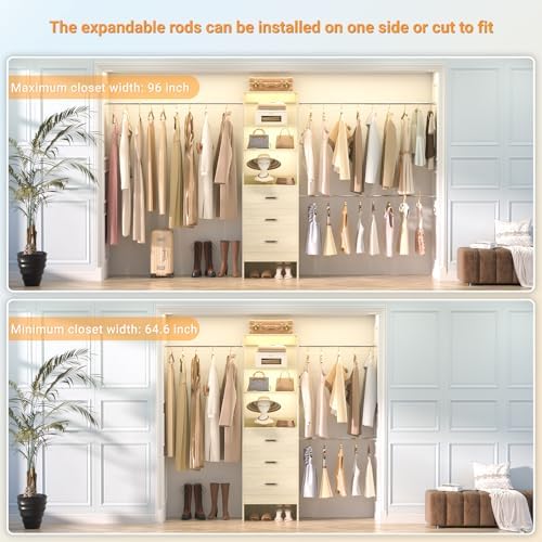 Besiost 96'' Closet Organizer System - Image 6