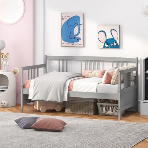 GIANTEX Twin Daybed Frame, Wooden Sofa Bed Guest Bed - Image 6