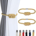Magnetic Curtain Tiebacks-Handmade Woven Tie-Backs by fenghuangwu