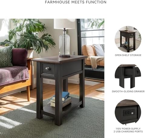 Signature Design by Ashley Narrow Chairside End Table - Image 5