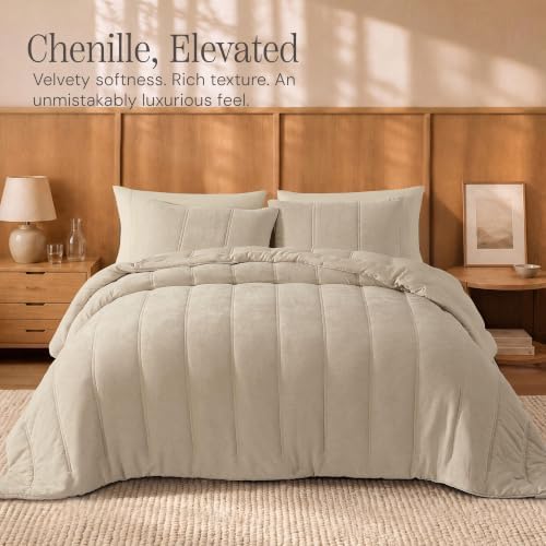 Chenille Full Size Comforter Sets-Cozy Warm Velvet Bedding Set - Image 2