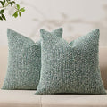Throw Pillow Covers 18x18 Soft Wool Cushion Decorative Green012D18 by Allorry