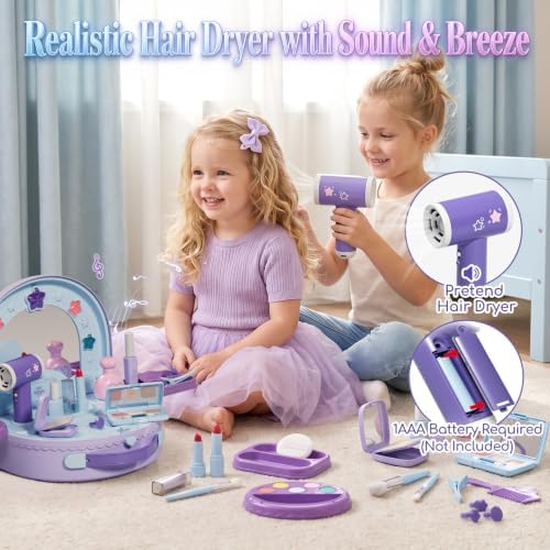 Lehoo Castle Toy Vanity with Makeup Set - Image 4