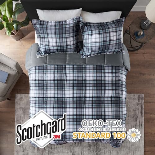 Madison Park Parkston Plaid Twin Comforter Set - Image 3
