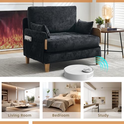 GDFStudio Foldable Sofa Bed Recliner, 3-in-1 Convertible Sleeper Sofa - Image 4