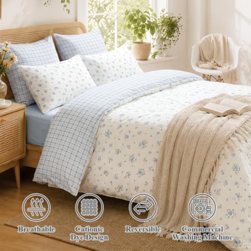 Floral Comforter Set Queen Size 3 Pieces - Image 5