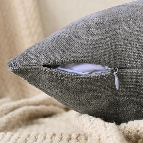Set of 4 Soft Textured Decorative Throw Pillow Covers 12x20 Inch Cozy Farmhouse - Image 3