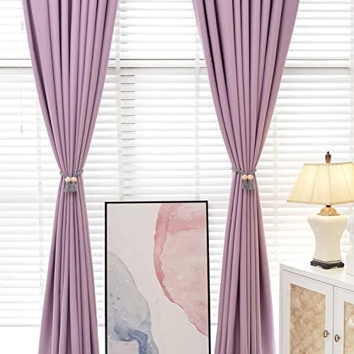 NICEEC 4 Pack Wooden Ball Magnetic Curtain Tiebacks Boho Home Decor Drape Tie - Image 5