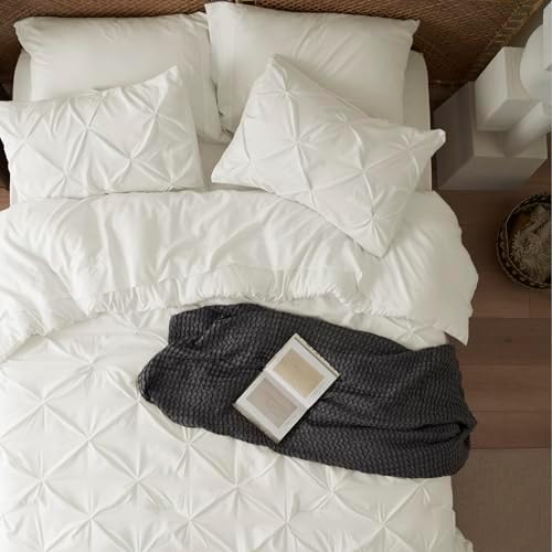 Bedsure 7-Piece King Size Comforter Set & Sheets, Ivory King Bedding - Image 5