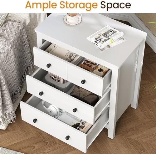 RoyalCraft 3 Drawer Nightstand for Bedroom, Modern End Table - Image 4