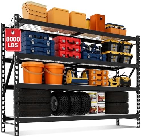 WORKPRO 77" Garage Shelving Unit, 8000LBS Heavy Duty Metal Storage Rack by WORKPRO