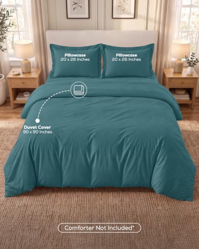 Duvet Cover Queen, 3 Piece Set, Extra Soft - Image 3