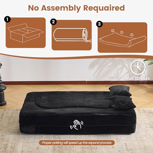 71” Convertible Sofa Bed, Single Size Sleeper Couch - Image 7