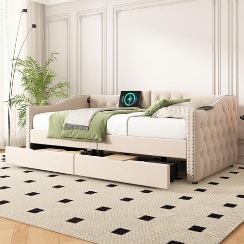 Harper & Bright Designs Upholstered Daybed - Image 3
