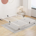 4 Inch White Full Bed Frame Low Profile by ROIL