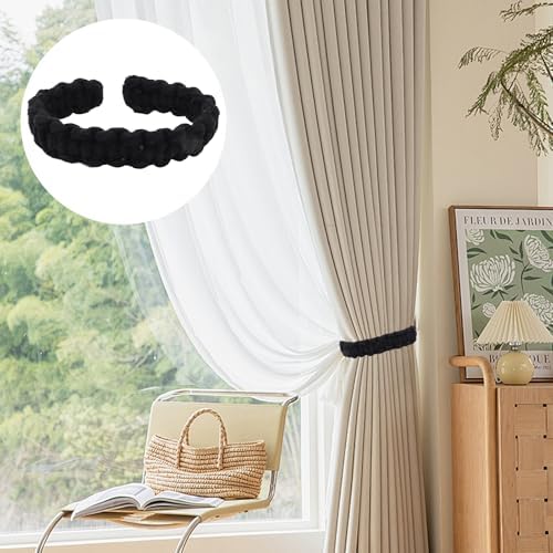 4 Pack Braided Linen Curtain Tiebacks, Boho Elegant Farmhouse Rustic Flexible - Image 6