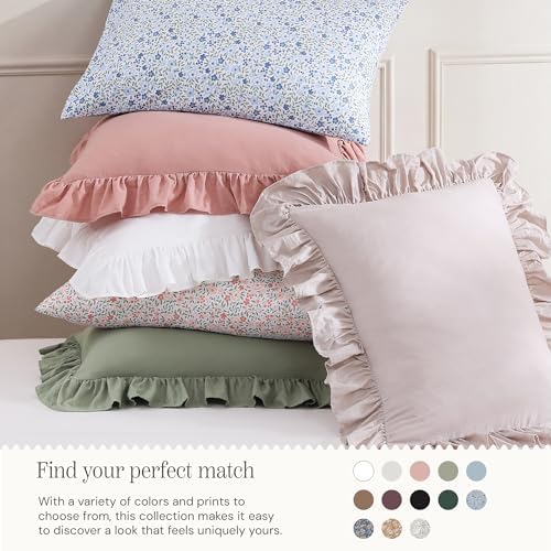BLOOMHAVEN Full Size Comforter Sets-7 Pieces Ruffle Bedding Floral Sheet - Image 5