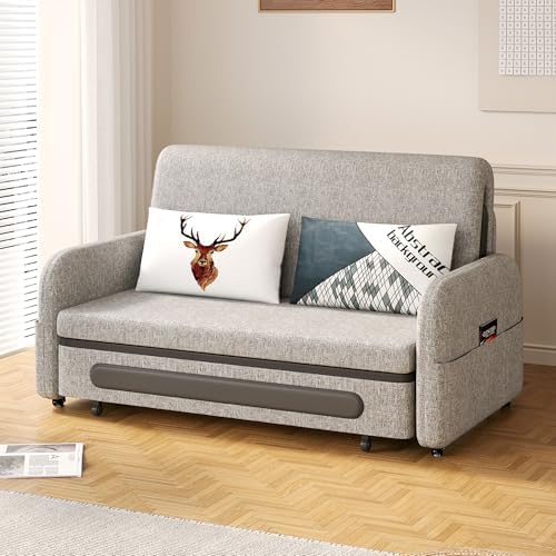 61.1" W Convertible Pull-Out Sofa Bed Couch - Image 3