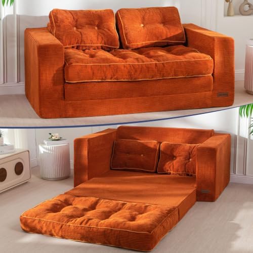 MAXYOYO Folding Sofa Bed, Convertible Sleeper Loveseat by MAXYOYO