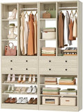 Besiost Closet System, 55.5"/4.6 FT Closet Organizer System by Besiost