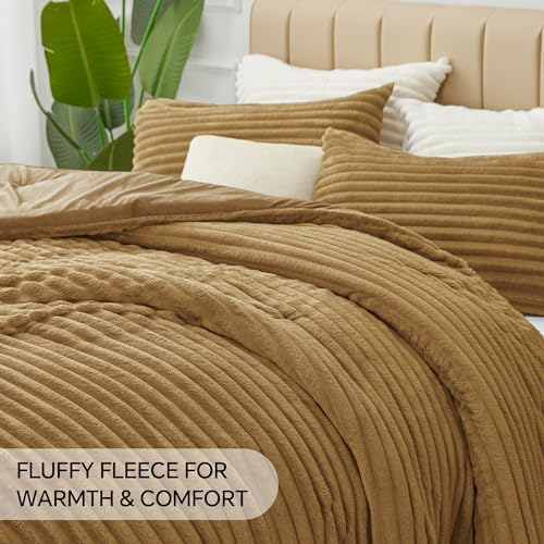 BEDELITE Fleece King Comforter Set, Fluffy Bed Set - Image 6