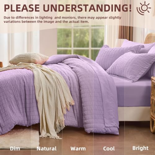 Queen Comforter Set with Sheets, 7 Pieces Bed in a Bag - Image 6