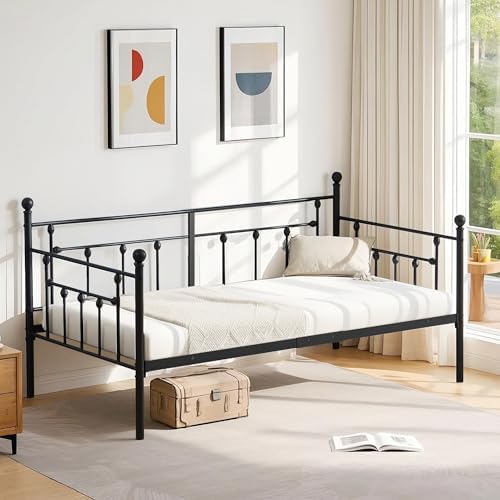 VECELO Daybed Frame, Twin Size Metal Platform Bed - Image 3