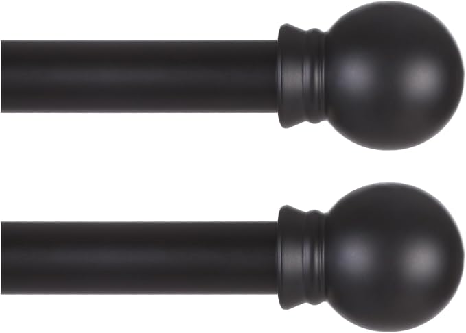 Thestoa 5/8" Diameter Splicing Curtain Rods 2 pack by Thestoa