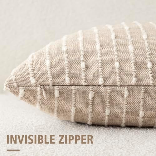 Foindtower Pack of 1 Decorative Jacquard Boucle Lumbar Throw Pillow Cover - Image 3