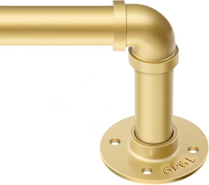 Zeerobee Curtain Rods for Windows 144 to 168, 1 Inch Industrial Wrap Around by zeerobee