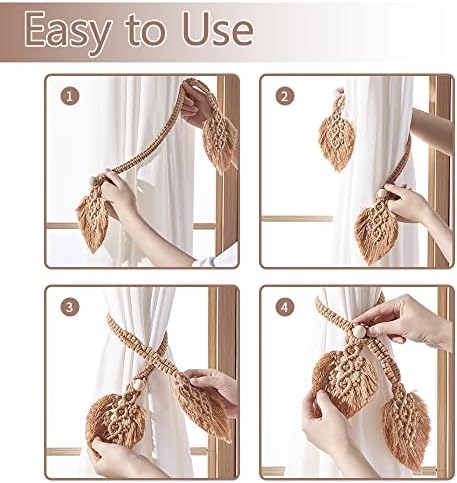 2 Pack Boho Curtain Tiebacks - Image 6