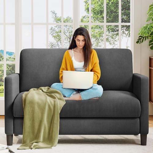Welzona Loveseat, Corduroy Love Seat, Small Loveseat Sofa by WelzonaDirect