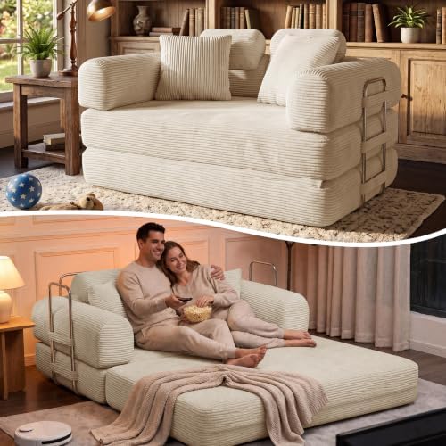 Convertible Sofa Bed, Boneless Couch by BSHOMGI