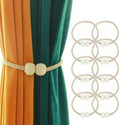 10 Pack Magnetic Curtain Tiebacks, Curtain Tiebacks Buckles Holdbacks Holders by Unknown