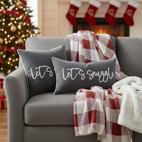 Sunkifover Let's Snuggle Decorative Lumbar Pillow Cover - Image 5
