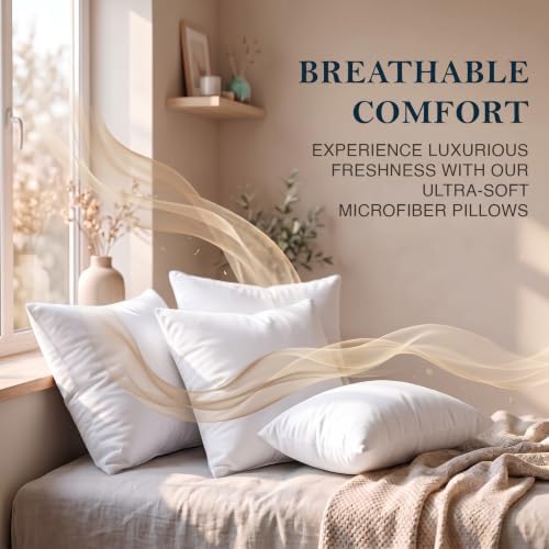Utopia Bedding Throw Pillows, Decorative 24x24 Pillow Inserts - Image 2