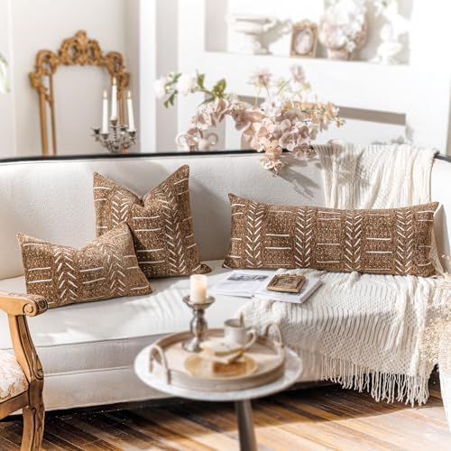 BlissBlush Decorative Throw Pillow Covers 18X18 Set of 2, Cozy Soft Accent - Image 4